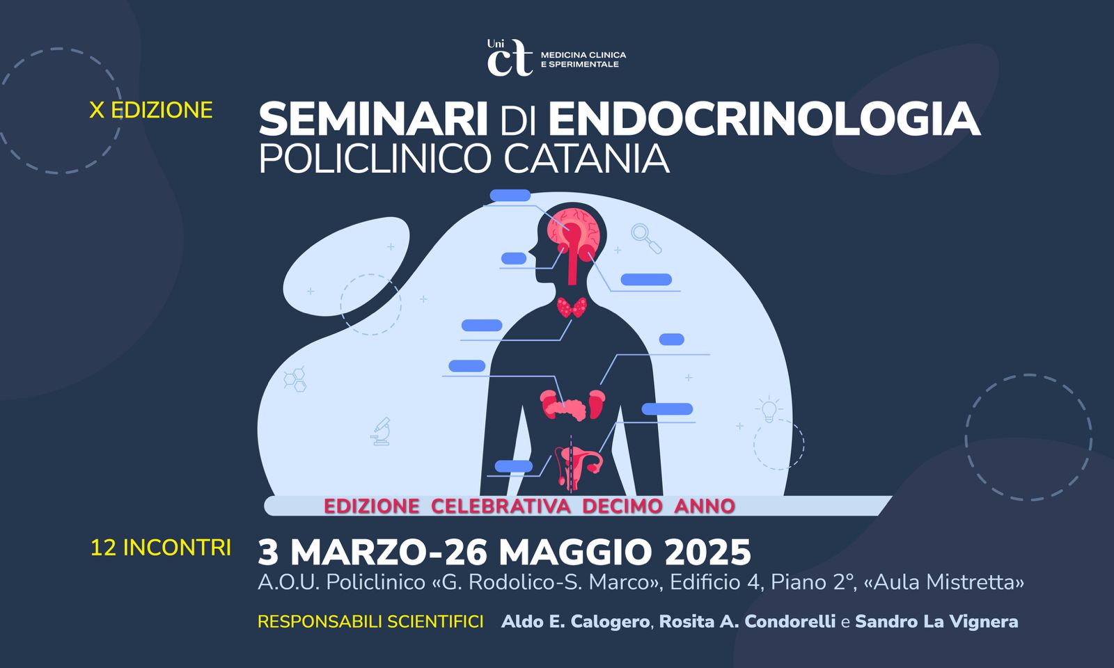 X edizione seminari di endocrinologia policlinico Catania